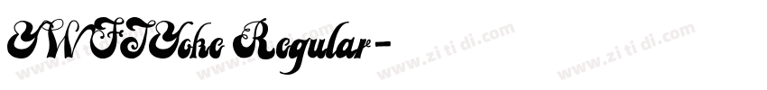 YWFTYoke Regular字体转换